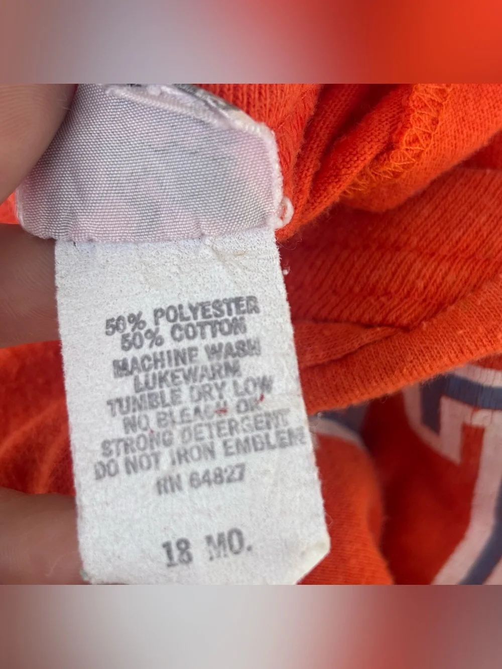 80s Vintage Kids University of Texas El Paso UTEP Tshirt Orange White 18 Months